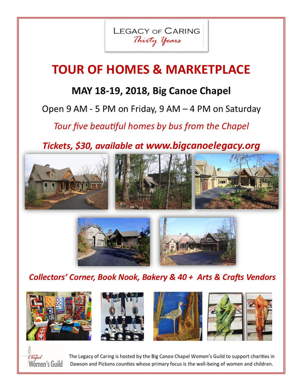 Tour of Homes/Painting demo this weekend - Big Canoe Legacy of Caring