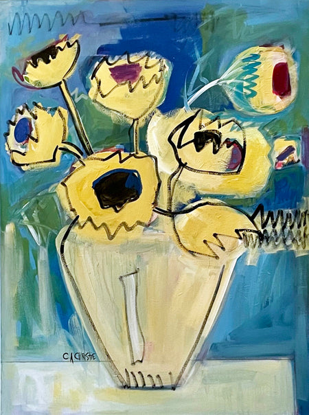 "Sunflower Trio"   20x16