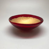Small Wish Bowl in Red & Gold 5x2x5