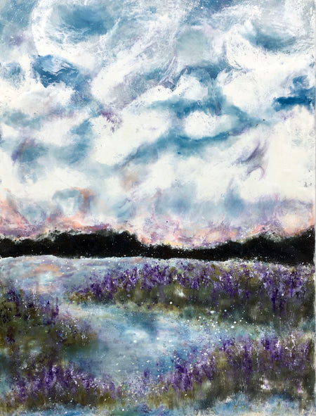 "Lilac Marsh" 16 x 16