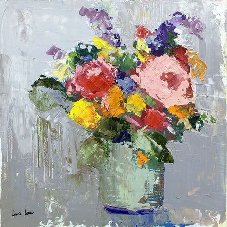 "Fresh Flowers III" 10 x 24