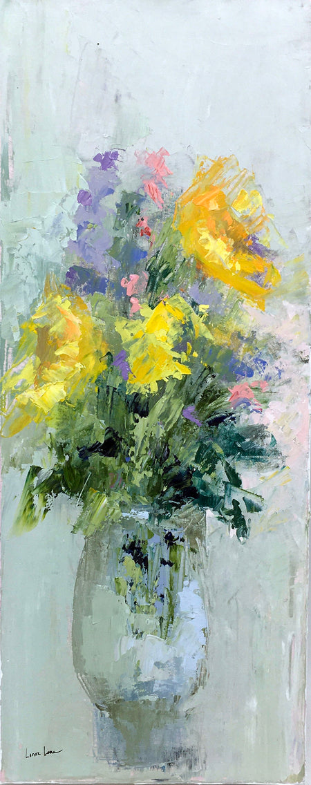 "Fresh Flowers III" 10 x 24