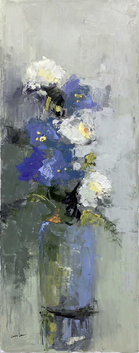 "Cottage Florals III" 12 x 12
