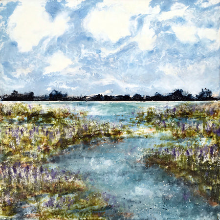 "Lilac Marsh" 16 x 16