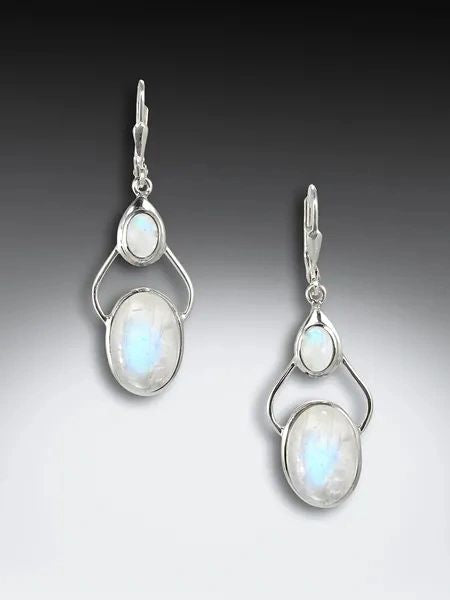 round "Bling" smokey quartz earrings