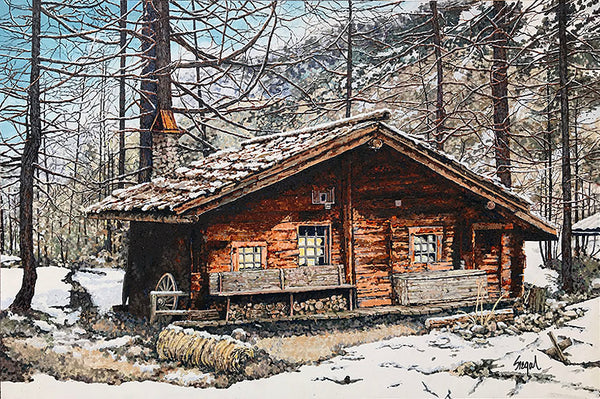 "Mountain Cabin"   24"x36"
